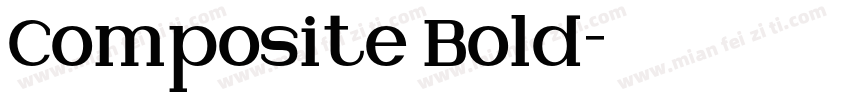 Composite Bold字体转换